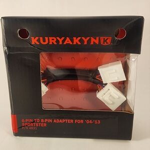Kuryakyn 4831 Motorcycle Lighting Accessory: 6-Pin to 8-Pin Plug-In Adapter.